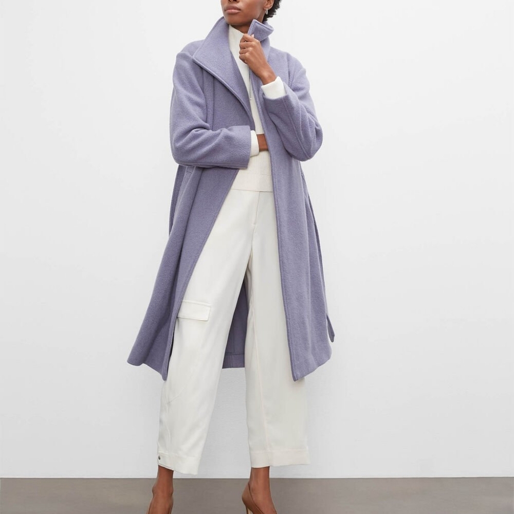 Club Monaco Plush Cardigan Wrap Coat - Picture 7 of 12